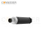 M12 Male Straight Circular Connector-Field Wireable,,Screw Connection,A code