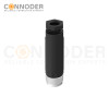 M12 Female Straight Circular Connector-Field Wireable,Screw Connection,A code