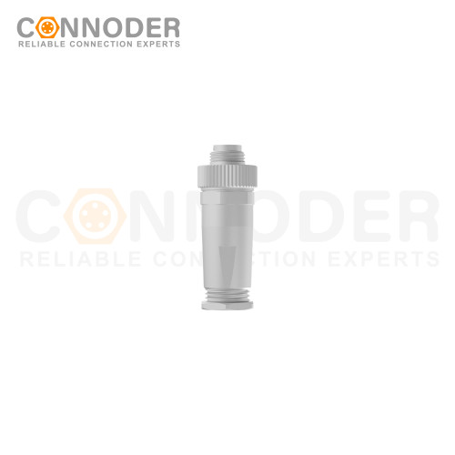 M9 Male Straight Circular Connector-Metal Assembled,Field Wireable,A coded,Solder Connection