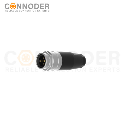 7/8 Male Circular Connector-Field Wireable,Straight Plastic Assembled,Solder Connection,A code,