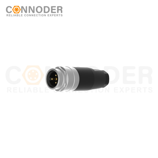 7/8 Male Circular Connector-Field Wireable,Straight Plastic Assembled,Solder Connection,A code,