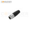 7/8 Male Circular Connector-Field Wireable,Straight Plastic Assembled,Solder Connection,A code,
