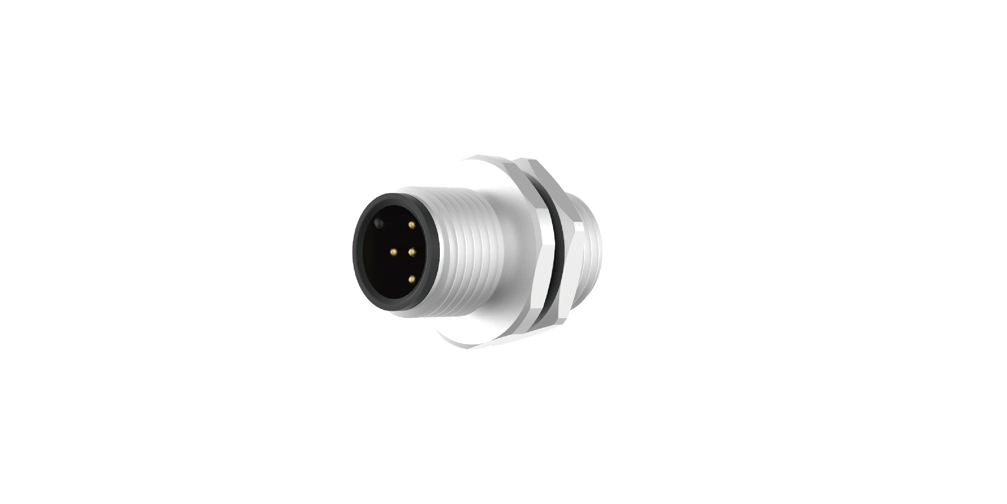M12 Circular connector Rear Fastened
