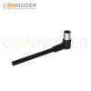 M5 Female Sensor Connecting-Right Angle Overmolded Cable,UL, PUR, black,Solder Connection,A code