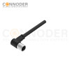 M5 Female Sensor Connecting-Right Angle Overmolded Cable,UL, PUR, black,Solder Connection,A code