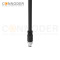 M8 Male Cable Connector-Straight Overmolded Cable,UL, PUR, black,Solder Connection,A code,