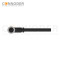 M8 Female Sensor Connecting-Right Angle Overmolded Cable,UL, PUR, black,Solder Connection,A code