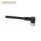 M8 Female Sensor Connecting-Right Angle Overmolded Cable,UL, PUR, black,Solder Connection,A code