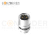 M8 Female Circular Connector-Panel Mount,Solder Connection,A code,M8*0.5, Rear Fastened