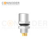 M8 Female Circular Connector-Panel Mount,Solder Connection,B code,M8*0.5, Rear Fastened