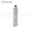 M8 Male Circular Connector-Field Wireable,Straight Metal Assembled,Screw type Connection,A code,