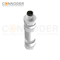 Wholesale M8 Male 4 Pin Circular Connector | Field Wireable,Straight Metal Assembled,Screw type Connection,A code,