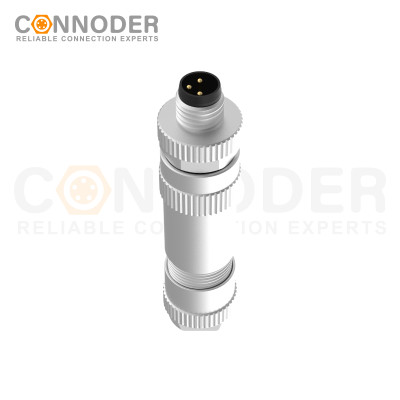 Wholesale M8 Male 4 Pin Circular Connector | Field Wireable,Straight Metal Assembled,Screw type Connection,A code,