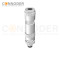 M8 Male Circular Connector-Field Wireable,Straight Metal Assembled,Screw type Connection,A code,