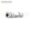 M8 Female Circular Connector-Field Wireable,Straight Metal Assembled,Screw type Connection,A code,