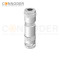 M8 Female Circular Connector-Field Wireable,Straight Metal Assembled,Screw type Connection,A code,