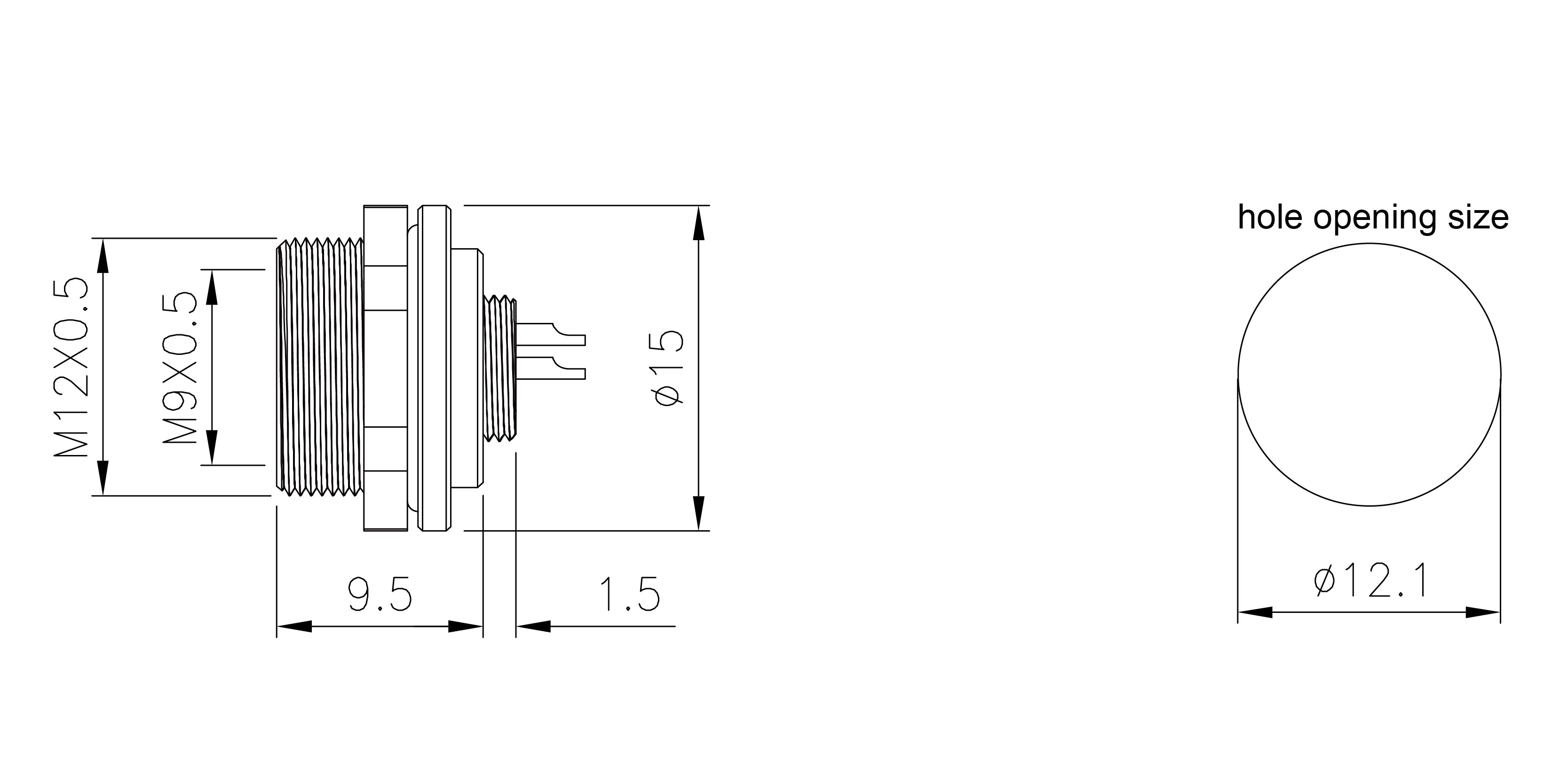 M9 8 Pin Circular Connectors