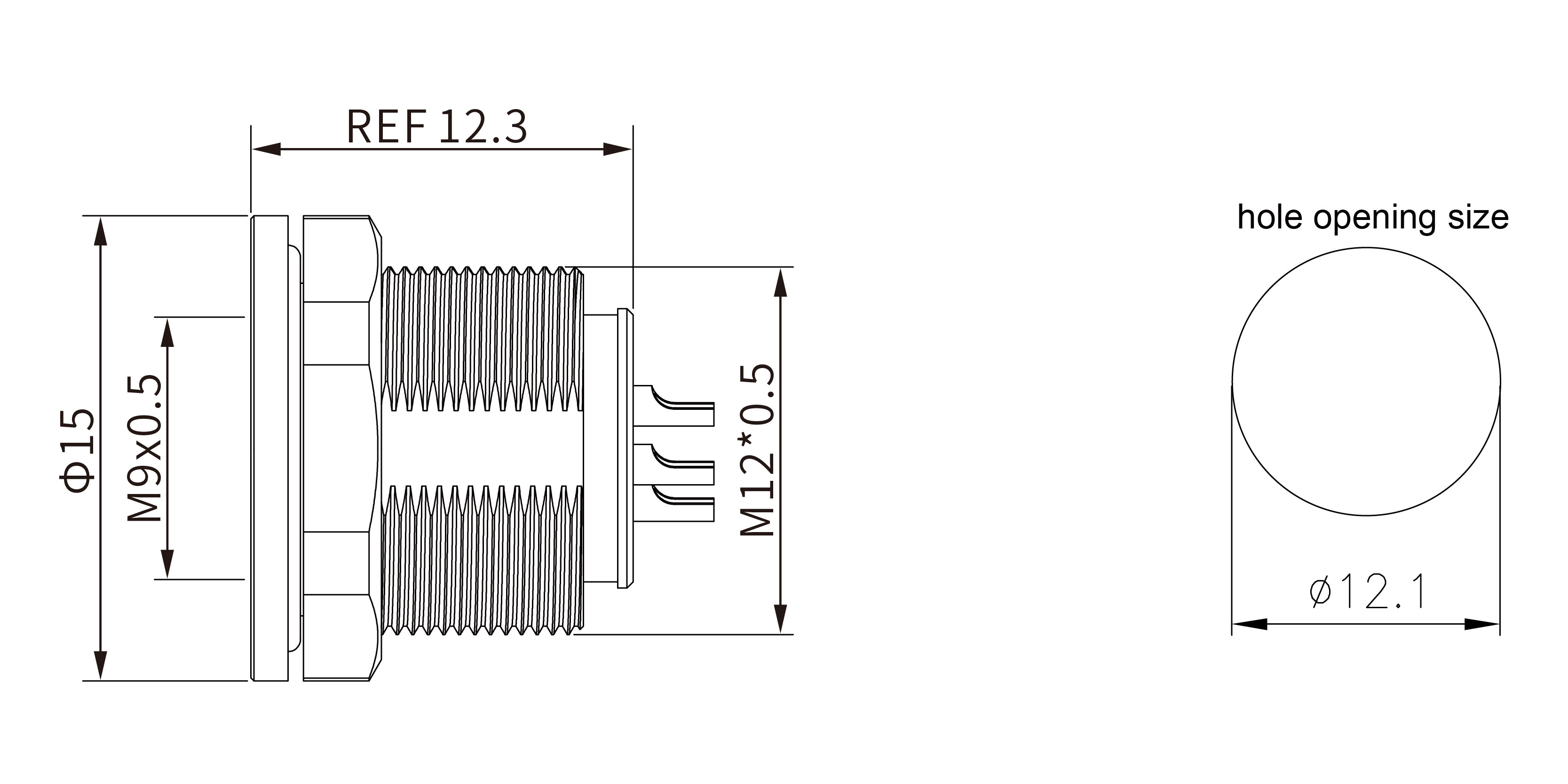 M9 8 Pin Circular Connectors