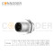 M12 A 5 Pin Circular Connector | Panel Mount,Solder Connection,A code,M12x1.0, Rear Fastened