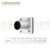 Wholesale M12 A Circular Connector | 5 Pin Male Panel Mount Solder Square Flange for Industrial Connectors