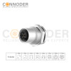 Source Factory M12 A Circular Connector | 5 Pin Panel Mount,PCB Dip-solder Connection,A code,M16x1.5, Front Fastened