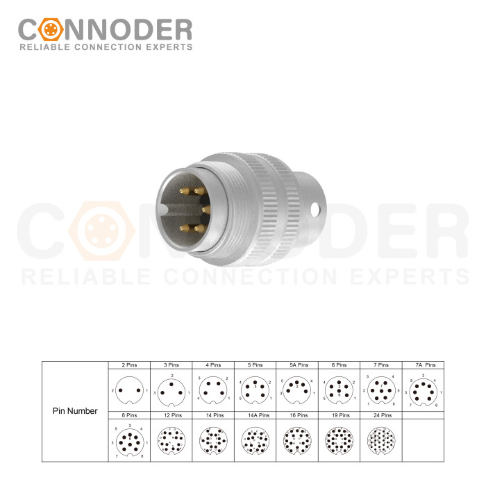 Wholesale M16 Male 5 Pin Circular Connector |  Injection Molded Plug IP67 Waterproof Wire Industrial Connector Machined With Shielded Shell