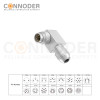 Wholesale M16 Male Circular Connector | Right Angled Metal Assembled Connector Shield 2 3 4 5 6 8 12 14 16 19 24 Pin Aviation Plug Connector