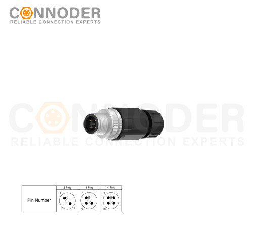 Wholesale M12 S Coded Male 3+PE Circular Connector | Custom OEM & ODM Solutions | Field Wireable, Solder Connection, PG7 for Industrial Applications