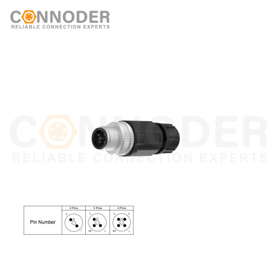 Wholesale M12 S Coded Male 3+PE Circular Connector | Custom OEM & ODM Solutions | Field Wireable, Solder Connection, PG7 for Industrial Applications