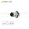 High-Quality M12 T Coded Male 2+PE Circular Connector | OEM & ODM Wholesale, Panel Mount, Solder Connection, M16x1.5, Rear Fastened - Tailored for Distributors and Bulk Buyers