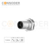 M12 T Coded Male Circular Connector Wholesale | 2+PE, Panel Mount with Solder Connection, M16x1.5, Fastened Front, Custom OEM/ODM Manufacturing