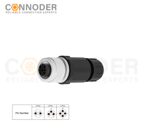 Wholesale M12 S Coded Female 3+PE Circular Connector | Field Wireable,Solder  Connection,PG7
