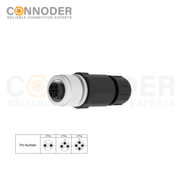 Wholesale M12 S Coded Female 3+PE Circular Connector | Field Wireable,Solder Connection,PG7
