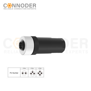 OEM & ODM Wholesale M12 S Coded Female 3+PE Circular Connector - Field Wireable, Screw Connection, PG9 | High-Quality Industrial Connectors for Distributors and Wholesalers