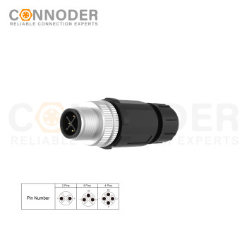 Wholesale M12 S Coded Male 3+PE Circular Connector | OEM & ODM Solutions for High-Quality Industrial Connectors | Field Wireable, Solder Connection, PG7 | Ideal for Distributors and Wholesalers in North America