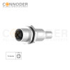 Wholesale M12 X Coded Female 8 Pin Circular Connector | OEM/ODM Services Available | Panel Mount, M16x1.5 Solder, Rear Fastened, Shielded | Ideal for Industrial Applications
