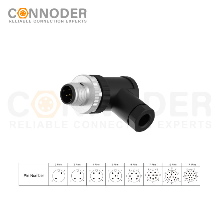 Reliable Wholesale M12 8 Pin Circular Connector - Male Field Wireable, Screw Connection, A Code, PG7 | OEM & ODM Services Tailored for Brands, Wholesalers, and Importers