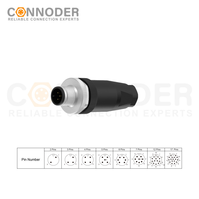 M12 A Circular Connector - 5 Pin Male Field Wireable, Screw Connection, A Code, PG7 | Partner with Us for OEM/ODM Solutions, Fast Delivery and Quality Assurance in Bulk Supply