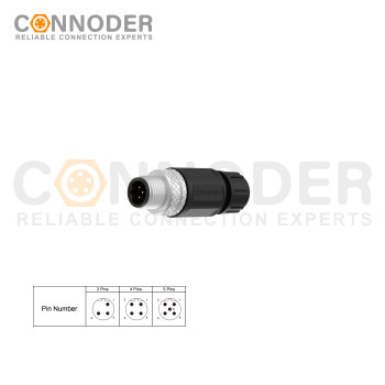 Wholesale M12 5 Pin Circular Connector l Male Field Wireable,,Screw Connection,B code,PG7