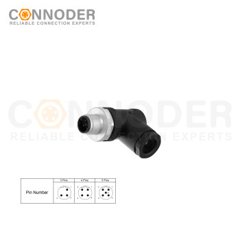 Wholesale M12 B Circular Connector l 4 Pin Male Field Wireable,Screw Connection,PG9
