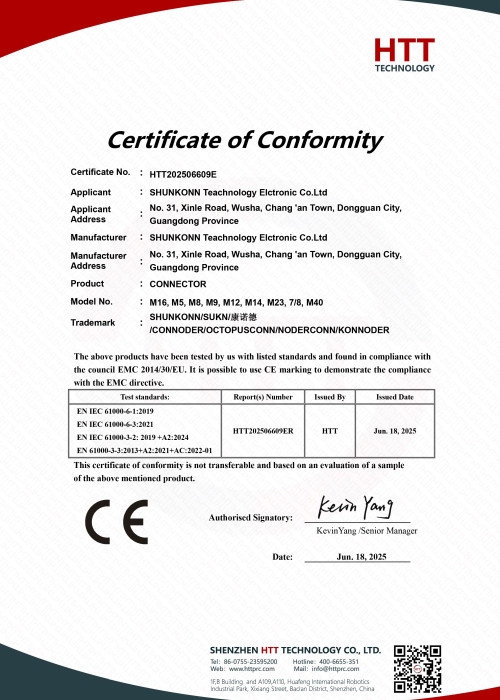 Certificate of Conformity HTT202506609E