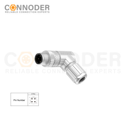 Wholesale M12 D Coded 4 Pin Circular Connector l Metal Assembled,Field Wireable,Solder Connection,Shielded