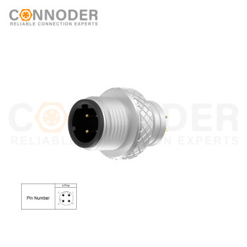 Wholesale M12 D Coded 4 Pin Circular Connector l Metal Shell Unshielded Overmolded  Connector,Solder Connection,Custom