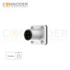 Wholesale M12 D Coded 4 Pin Circular Connector l Panel Mount,Solder Square Flange,14x14