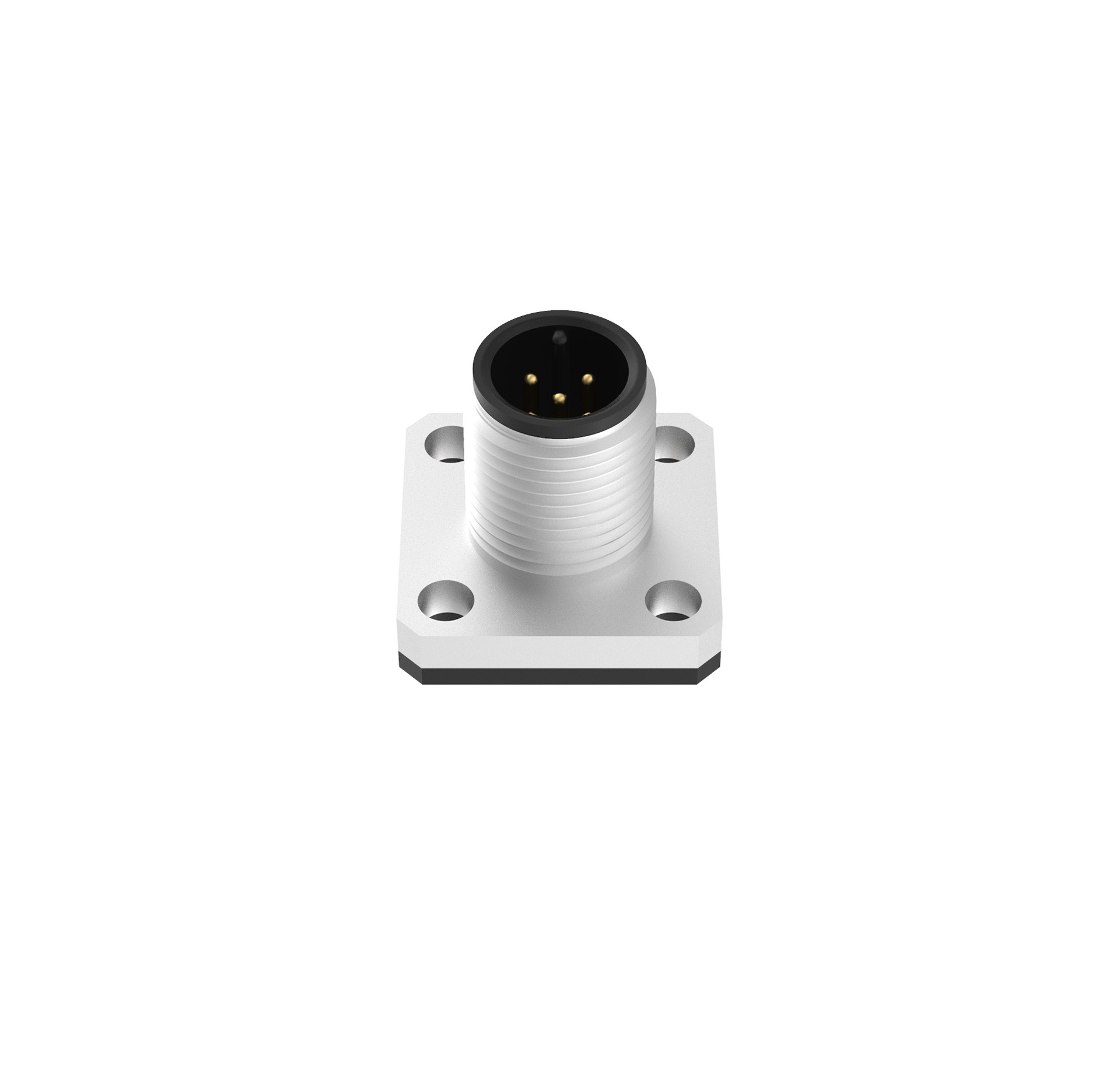 M12 Square Flange Connector
