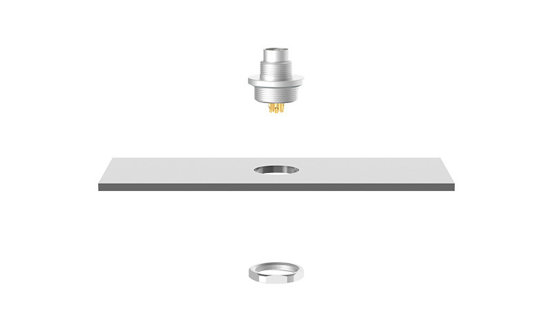 M9 Circular Connector Rear Fastened