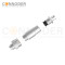 M9 Male Straight Circular Connector-Metal Assembled,Field Wireable,A coded,Solder Connection