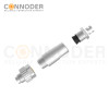 M9 Male Straight Circular Connector-Metal Assembled,Field Wireable,A coded,Solder Connection