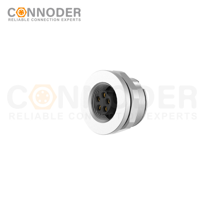 Wholesale M9 5 Pin Circular Connectors Front Mount Female Solder Connectio, Rear Fastened