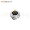 Wholesale M9 8 Pin Circular Connectors Board Rear Mount Female Socket PCB Style, Solder, Front Fastened